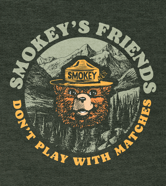 Smokey's Friends Don't Play With Matches Retro Smokey Bear T-Shirt