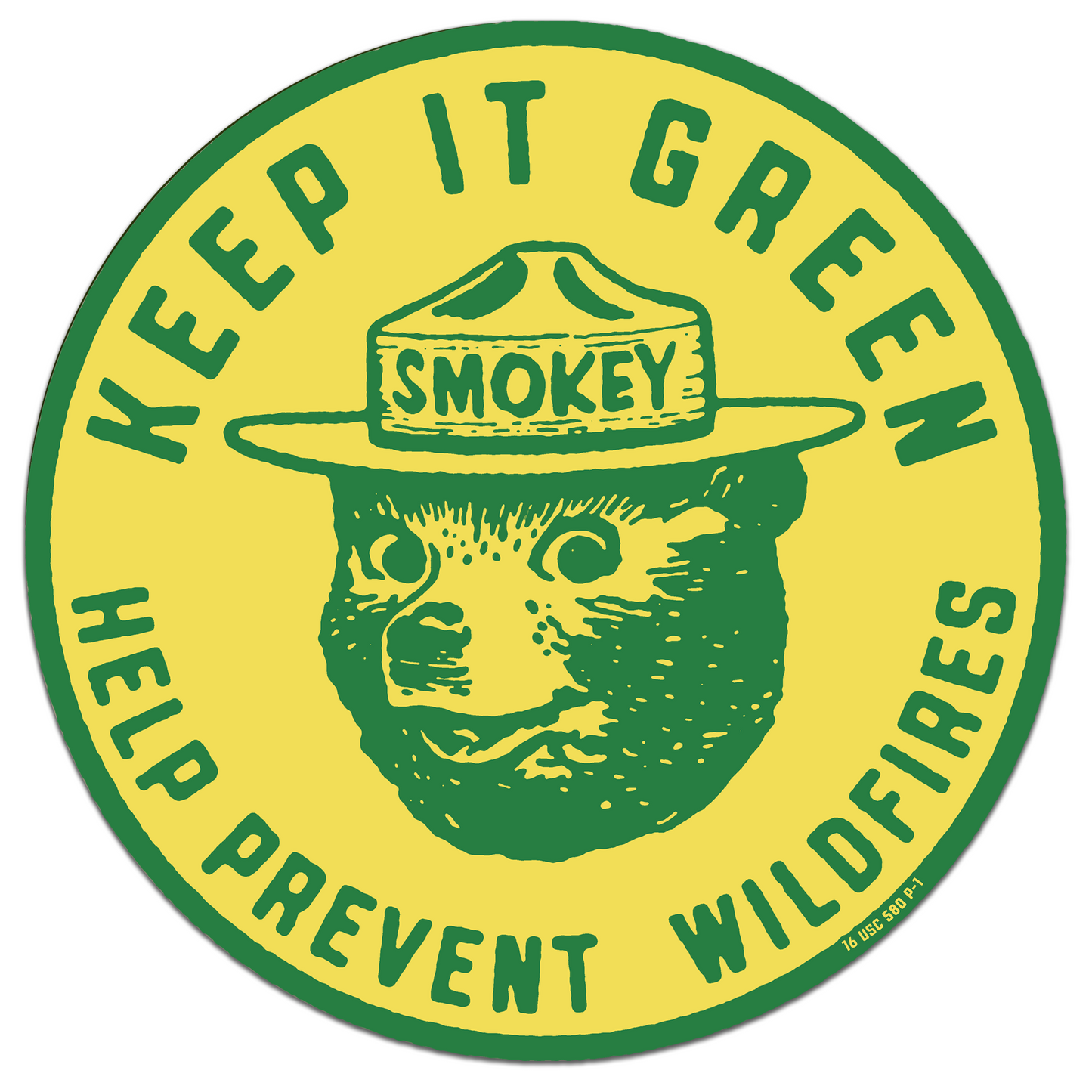 OFFICIALLY LICENSED Smokey Bear Vintage Indoor/Outdoor Classic Sticker Pack (Set #2)