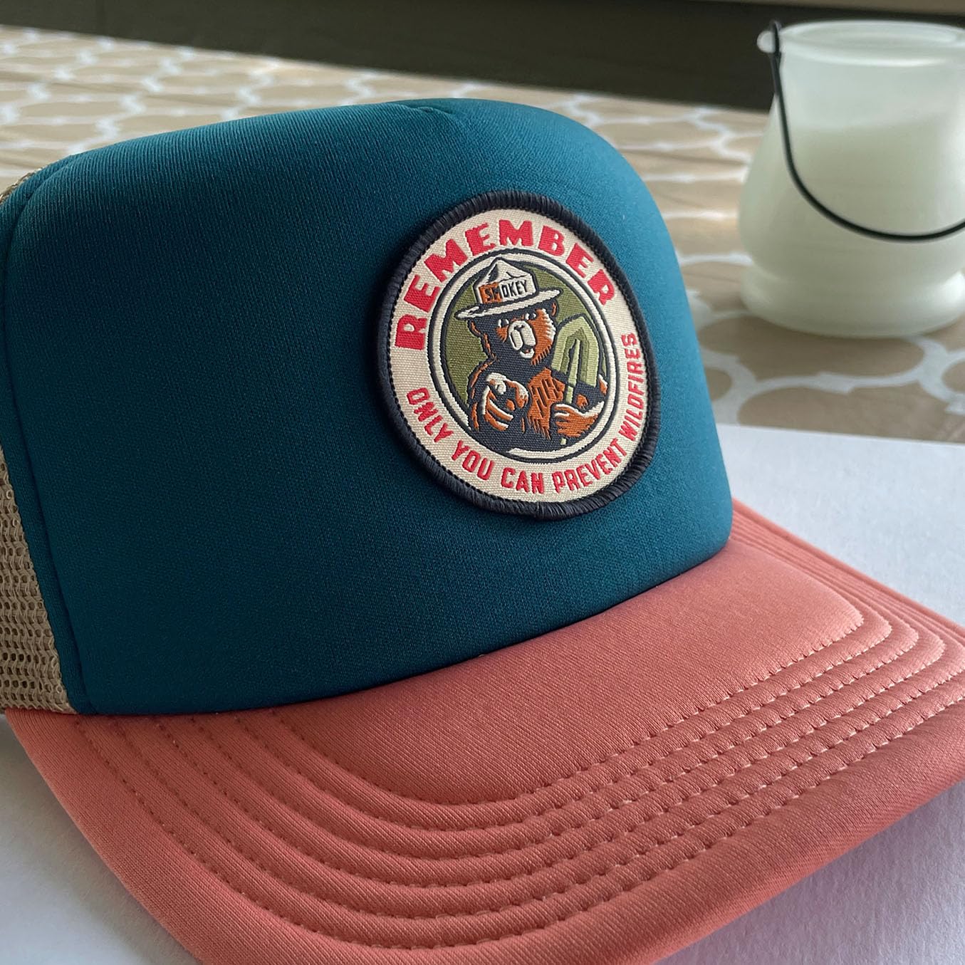 OFFICIALLY LICENSED Smokey Bear Patch - Remember Only You Can Prevent Wildfires Vintage Iron-On Embroidered Patch For Hats and Accessories 2.5" Diameter