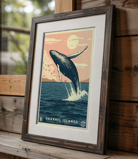 Channel Islands National Park California | WPA Travel Art Poster Print | 12" x 18" Print