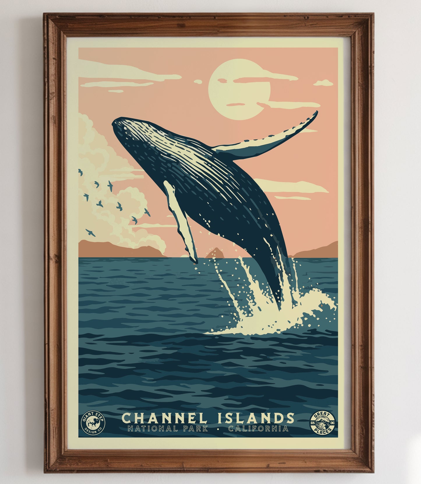 Channel Islands National Park California | WPA Travel Art Poster Print | 12" x 18" Print
