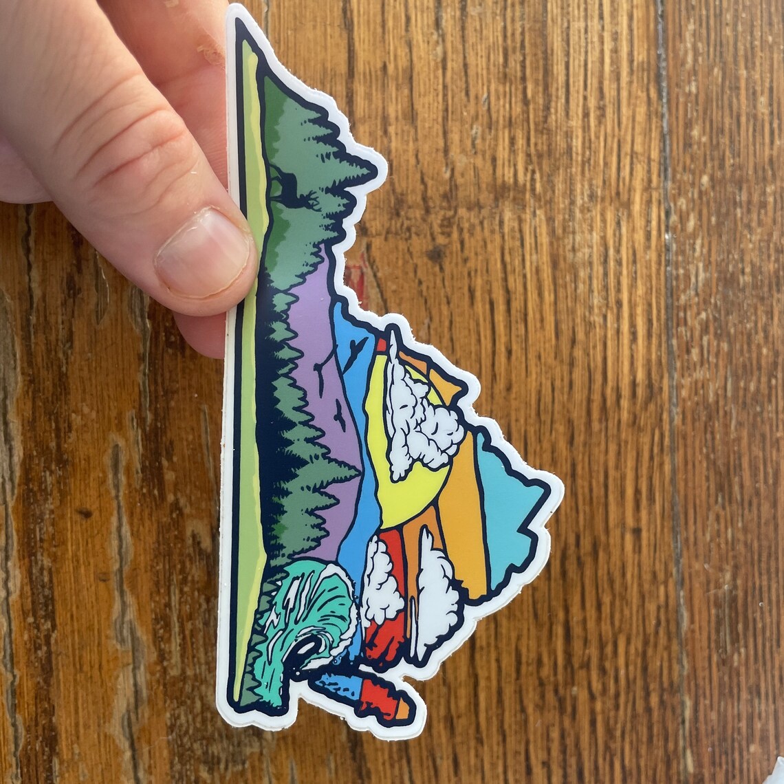 Commonwealth of Virginia State Nature Outdoors Graphic Design Sticker - 4" wide