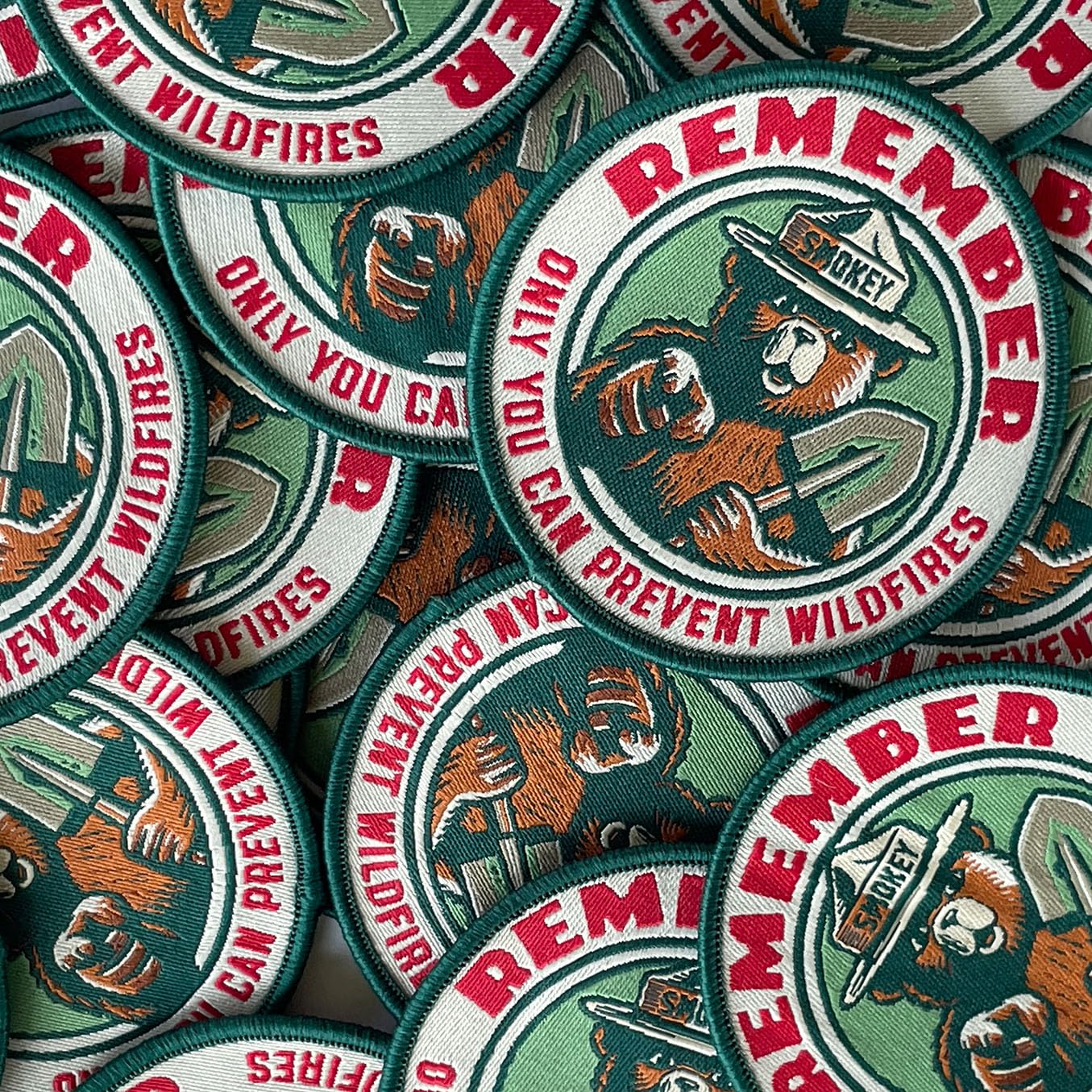 OFFICIALLY LICENSED Smokey Bear Patch - Remember Only You Can Prevent Wildfires Vintage Iron-On Embroidered Patch For Hats and Accessories 2.5" Diameter
