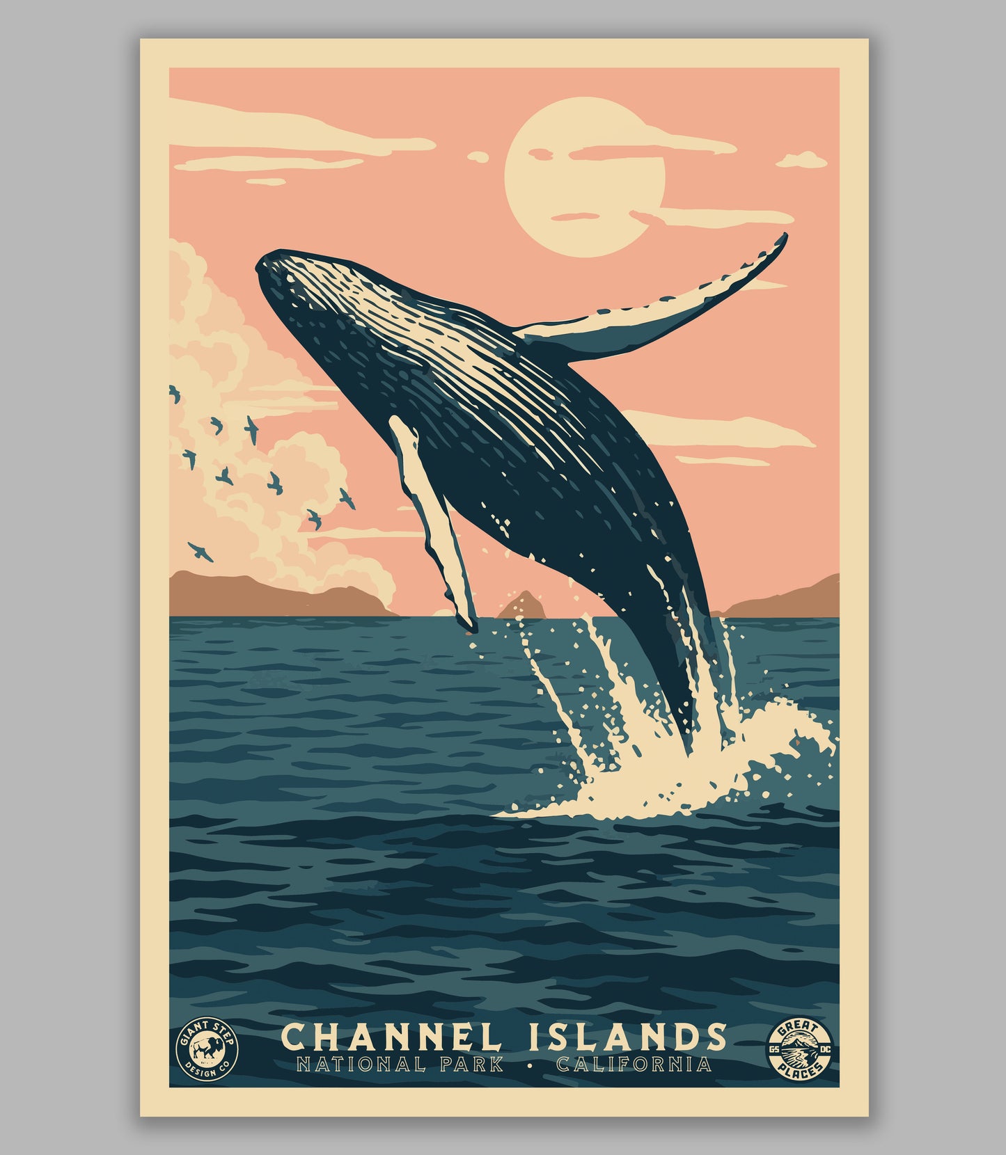 Channel Islands National Park California | WPA Travel Art Poster Print | 12" x 18" Print